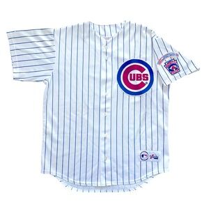 vintage 80s cookie rojas chicago cubs majestic mlb baseball jersey authentic